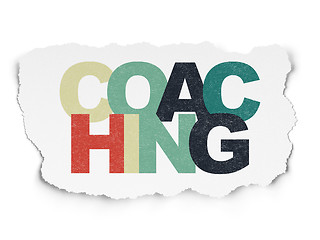 Image showing Education concept: Coaching on Torn Paper background