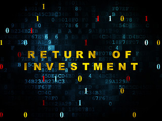 Image showing Business concept: Return of Investment on Digital background