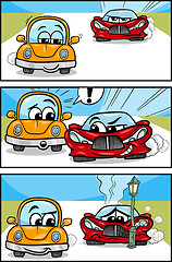 Image showing cars cartoon comic story