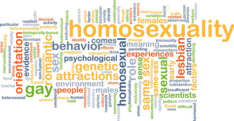 Image showing Homosexuality wordcloud concept illustration