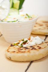 Image showing Arab middle east goat yogurt and cucumber salad 