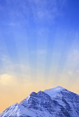 Image showing Mountain sunrise