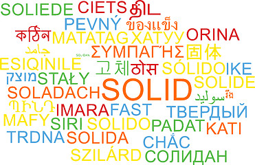 Image showing Solid multilanguage wordcloud background concept