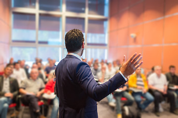 Image showing Speaker at Business Conference and Presentation.