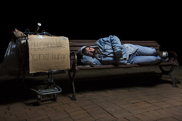 Image showing Sleeping Homeless