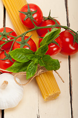 Image showing Italian basic pasta ingredients