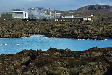 Image showing Geothermal bath Blue Lagoon in Iceland