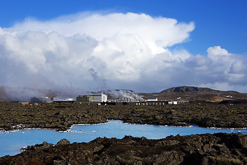 Image showing Geothermal bath Blue Lagoon in Iceland