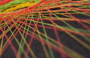 Image showing Display of colorful threads