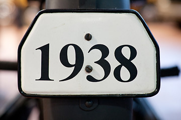 Image showing big number 1938 digits