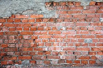 Image showing old damaged brick wall