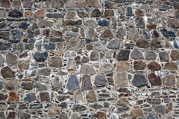 Image showing old fortress stone masonry wall pattern