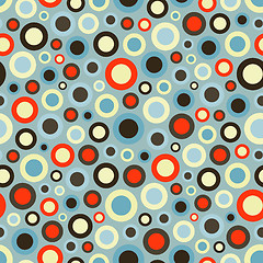 Image showing Seamless festive background from circles.  Vector Illustration. 