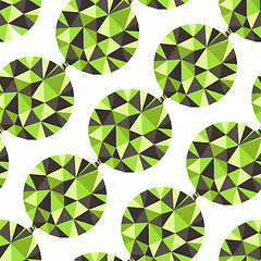 Image showing Geometric seamless pattern with gems. Vector illustration.