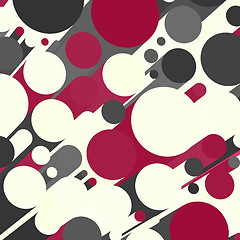 Image showing Abstract 3d background with cylinders.  Vector illustration. 