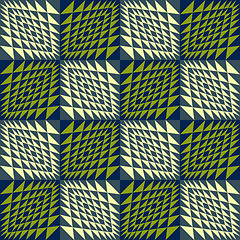 Image showing Abstract geometric seamless background. Wavy pattern. 