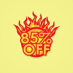 Image showing Fiery discount.