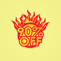 Image showing Fiery discount.