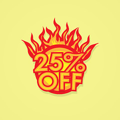 Image showing Fiery discount.