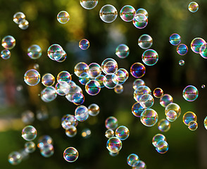 Image showing Soap bubbles