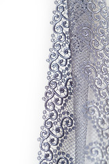 Image showing Decorative silver lace