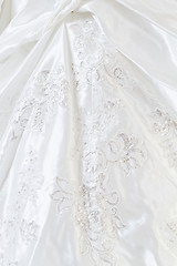 Image showing Beautiful wedding dress detail