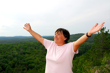 Image showing Carefree woman