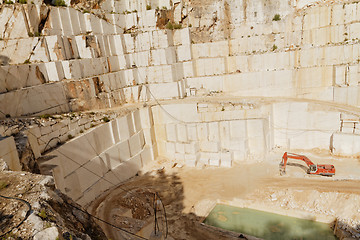 Image showing White marble quarry