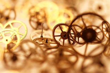 Image showing Small parts of clock