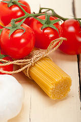 Image showing Italian basic pasta ingredients