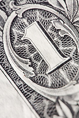 Image showing One dollar bill