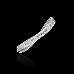 Image showing Silver bracelet on black background