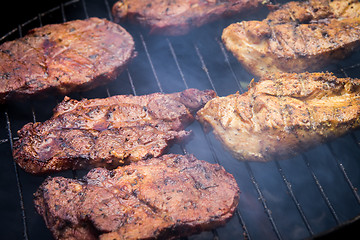 Image showing Grill Beef Steak Barbecue