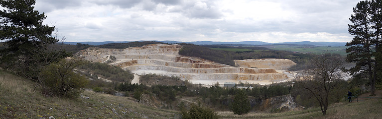 Image showing Limestone mine, Koneprusy, Czech republic