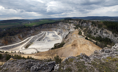 Image showing Limestone mine, Koneprusy, Czech republic