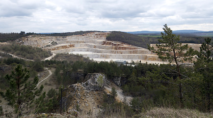 Image showing Limestone mine, Koneprusy, Czech republic