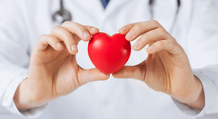 Image showing man hands with heart