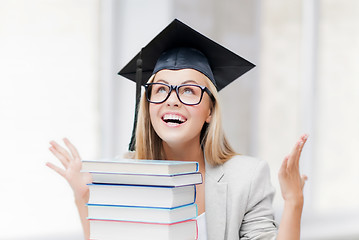 Image showing happy student in graduation cap