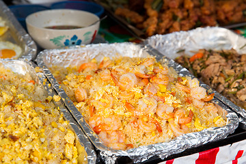 Image showing wok dish at street market