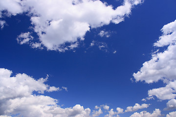 Image showing Blue sky and white clouds