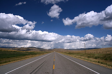 Image showing Straight road