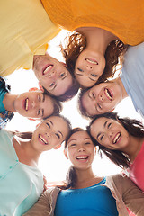 Image showing group of smiling teenagers