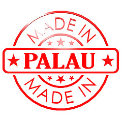 Image showing Made in Palau red seal