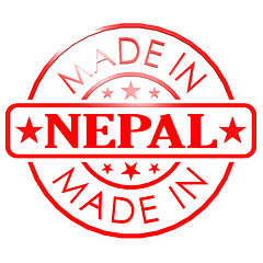 Image showing Made in Nepal red seal