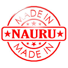 Image showing Made in Nauru red seal