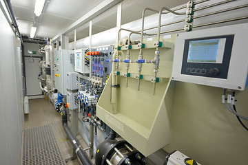 Image showing water filters treatment inside of plant