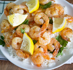 Image showing fried shrimps