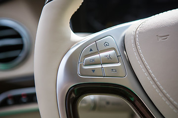 Image showing Modern car interior.