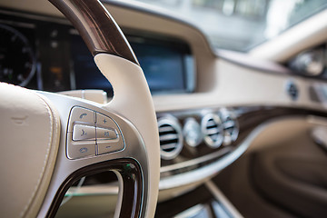 Image showing Modern car interior.