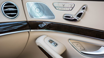 Image showing Modern car interior.